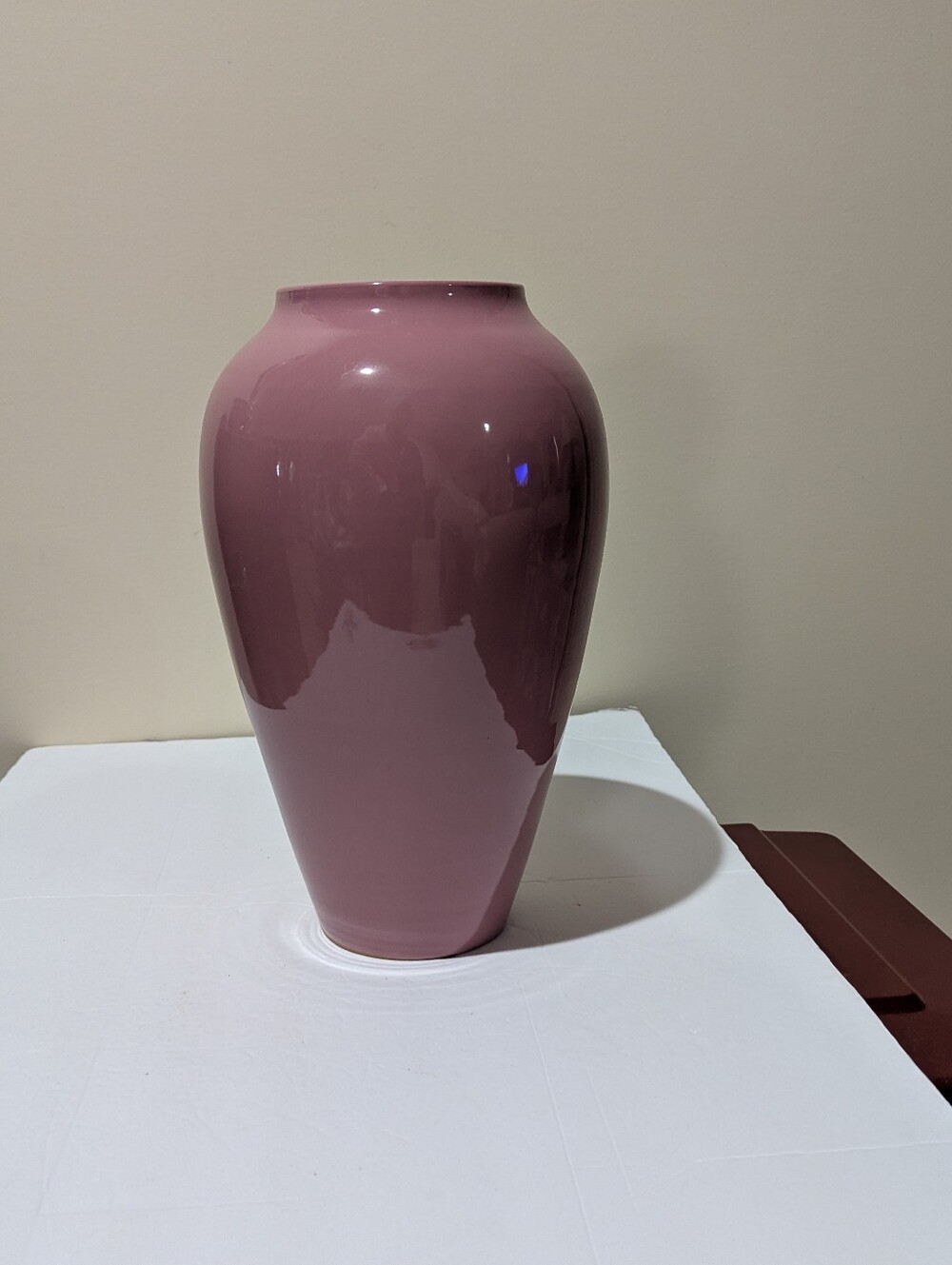 Elegant Pink Ceramic Floor Vase - Home Accents 14H X 7W - Picture 3 of 7